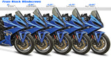 Zero Gravity Windscreens Comparison Suzuki GSX-8R 3/4 shot