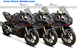 Comparison angle of Zero Gravity Windscreens for CFMOTO 450SS 2023-2025 — Double Bubble, SR Series, Sport Touring