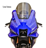 Zero Gravity Yamaha R9 Sport Touring windscreen light smoke front view on sportbike