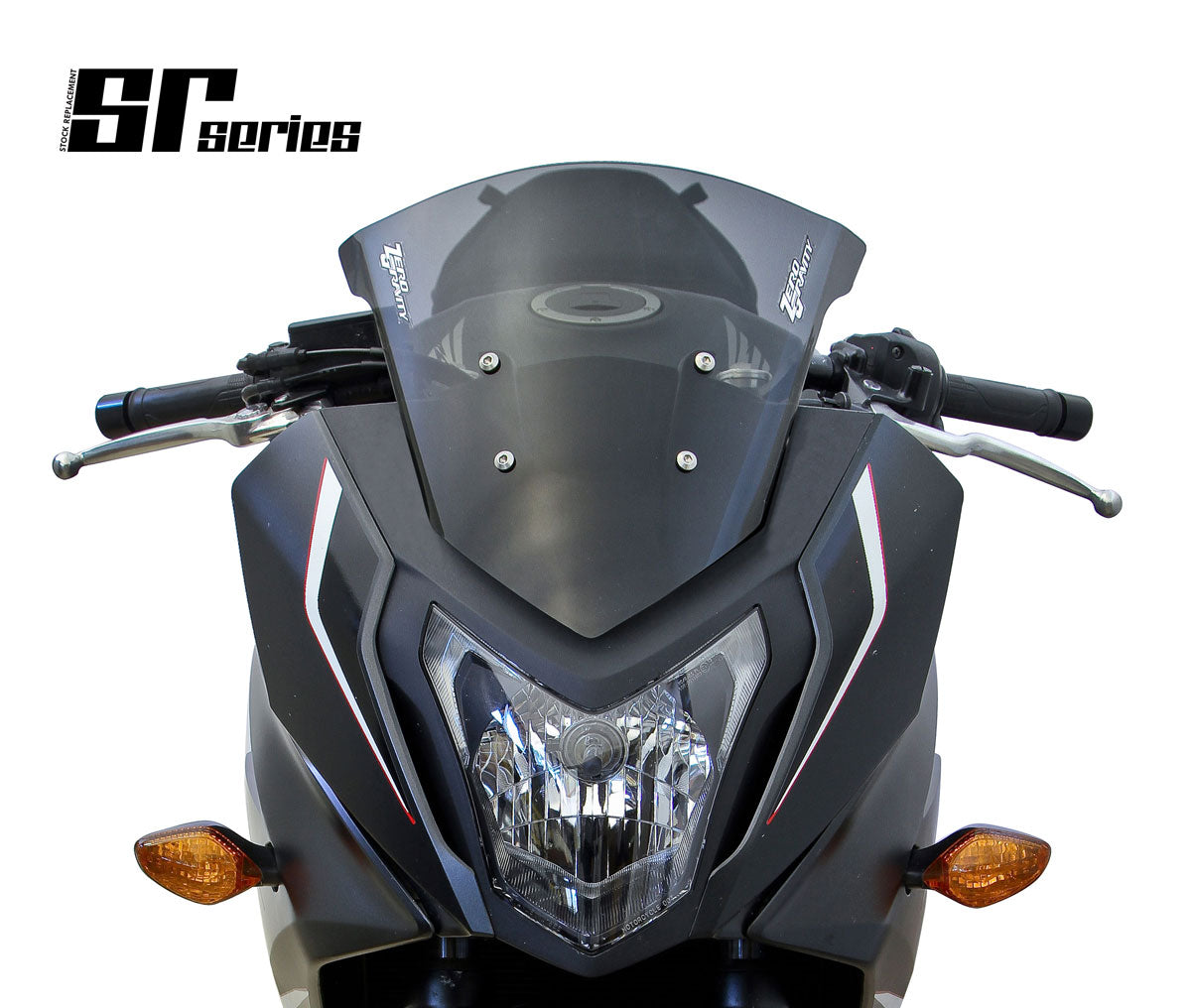 BODYSTYLE Cockpitscheibe Für Honda CBR650F (2014–2016) – Schwarz Getönt, 3 Mm Perspex