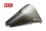 Kawasaki Ninja H2 with a light smoke Zero Gravity Corsa windscreen installed