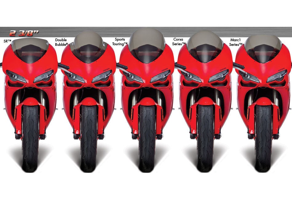まりも Zero Gravity Windscreens | Ducati 1098 /S/R/ BAYLISS Tricolore 07
