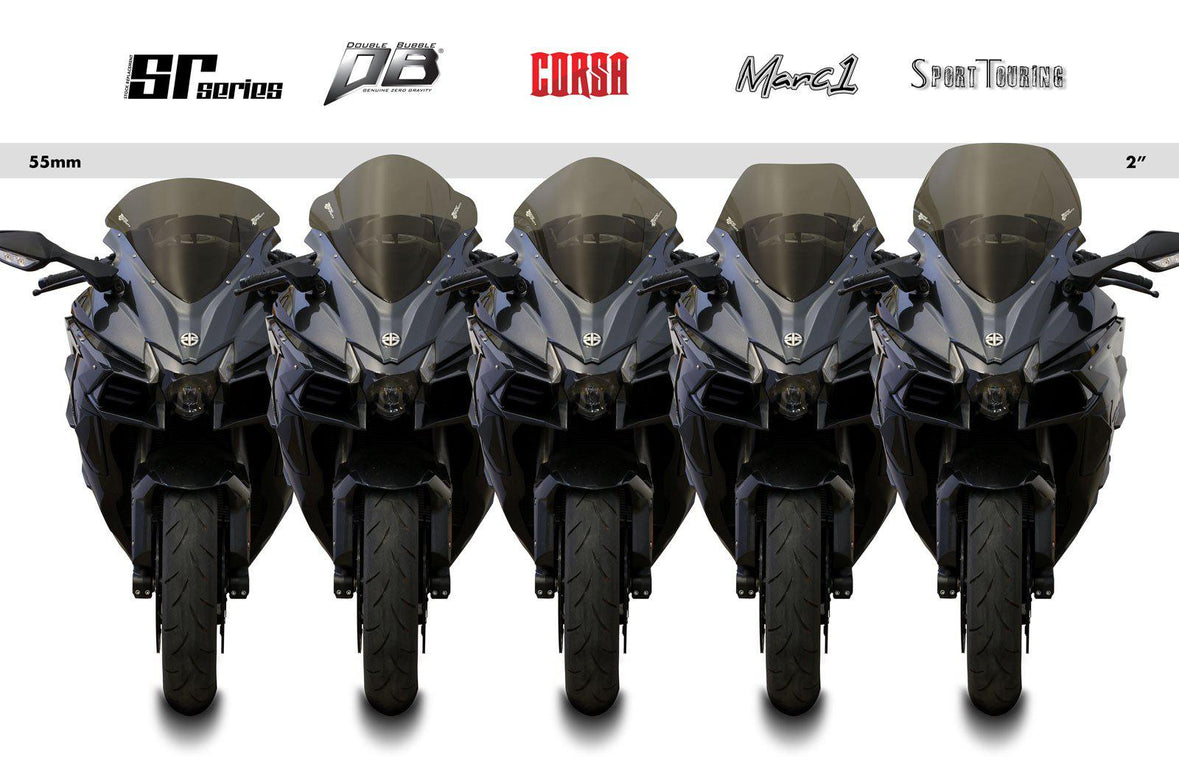Puig 9704N RACING-SCREEN [BLACK] Kawasaki Ninja H2 SX(18-22