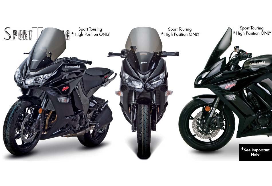 zero1000様ファイブスター25センサーカットUVフロントスクリーン暑さ対策 Kawasaki Z1000SX (Non-U.S. Model) 11-17 – Zero Gravity Racing