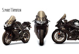 Suzuki GSX-R 600 2008-2010 Sport Touring windscreen by Zero Gravity for comfort and wind protection-23-112