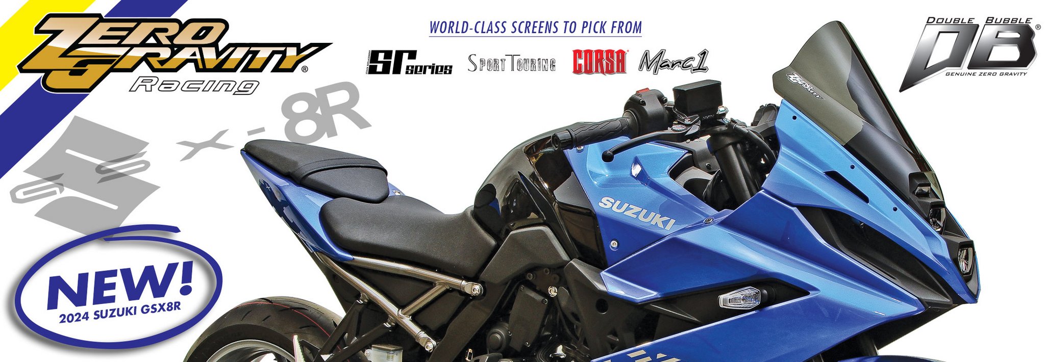 SUZUKI GSX-8R 2024 | New Zero Gravity Racing SportBike Windscreens