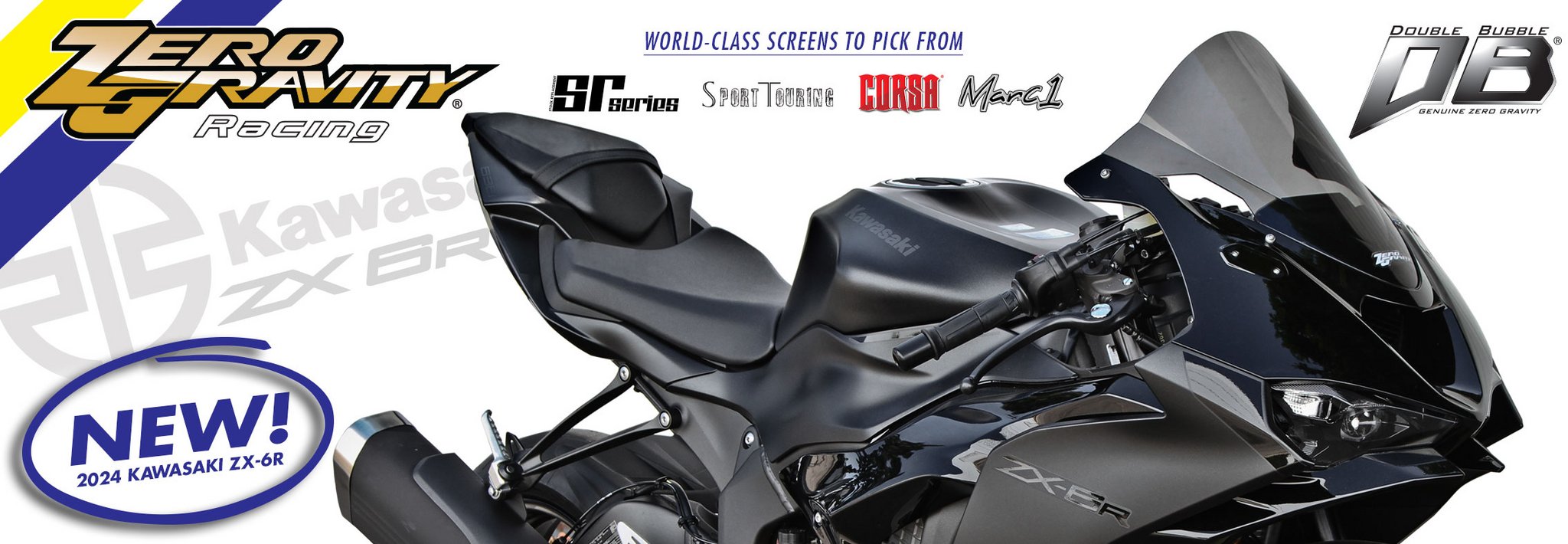 KAWASAKI ZX-6R 2024 | New Zero Gravity Racing Sportbike Windscreens