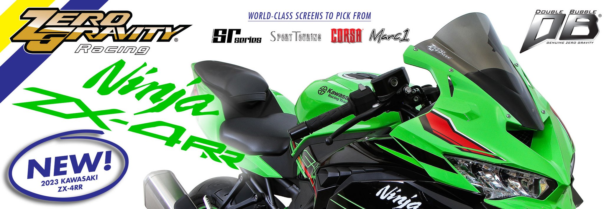 Kawasaki Ninja ZX-4RR 2023-2024 | Zero Gravity Racing Sportbike Windscreens