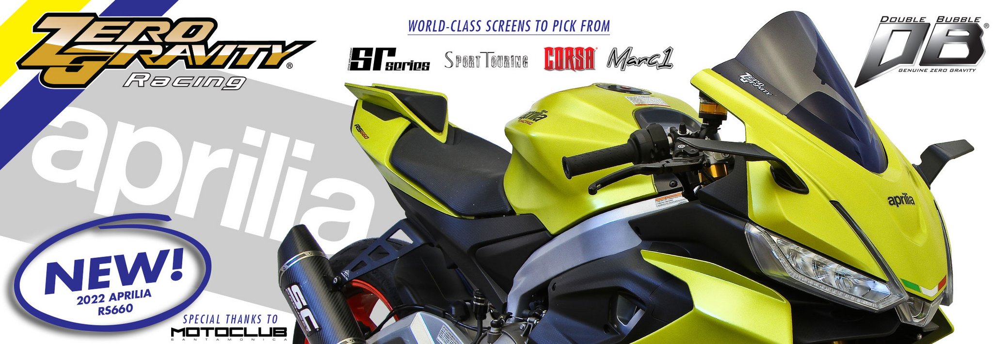 Aprilia RS660 | Zero Gravity Racing Motorcycle Windscreens